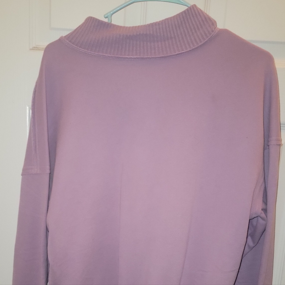 Lavender Button-Up Pullover - Picture 5 of 5